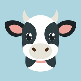 可爱的奶牛头像