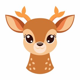 可爱的梅花鹿头像