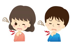 喉咙痛卡通人物