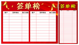 签单榜