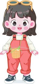 卡通可爱女孩