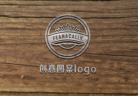 金属logo样机