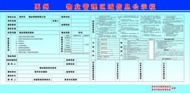 物业管理公示栏