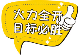 火力全开手举牌