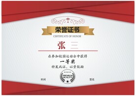 荣誉证书模板