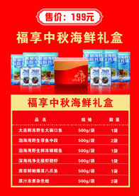 海鲜礼盒海报