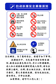 电梯安全须知