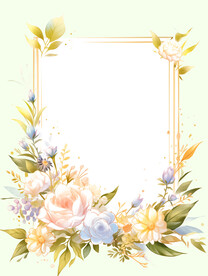 花卉边框