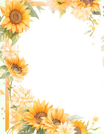 向日葵花边