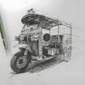 素描 