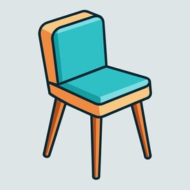 图标风格的餐椅