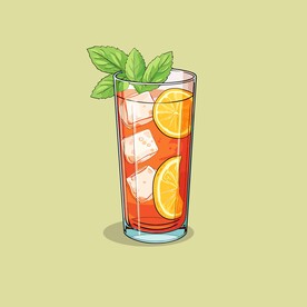 鸡尾酒饮料卡通绘画儿童插画