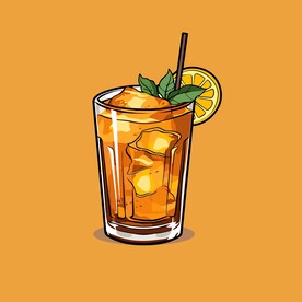 鸡尾酒饮料卡通绘画儿童插画