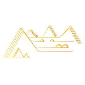 金色山水简图