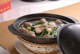 丸子菜苗煲 丸子汤