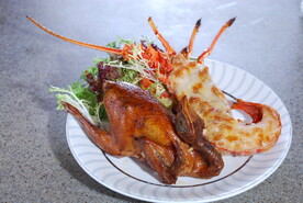 芝士焗龙虾 烧鸡