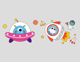 外星飞船 宇宙飞船 航天器卡