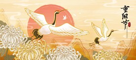 中国风仙鹤          
