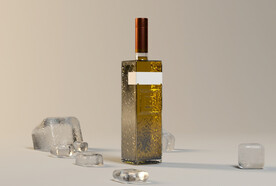  C4D模型 酒瓶 