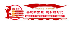 党建活动室文化墙