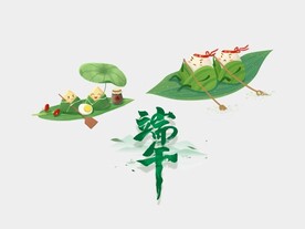 端午节粽子舟素材