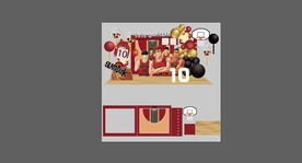 灌篮高手10岁生日展板