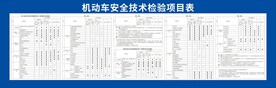 机动车安全技术检验项目表