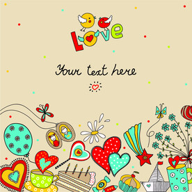 love 爱心 生日快乐 蛋糕