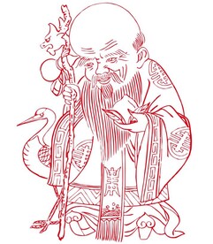 激光雕刻矢量图寿星