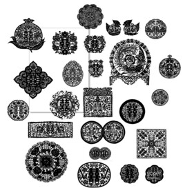 激光雕刻矢量图喜