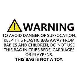 防窒息警告标签