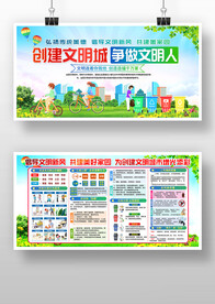 创文明城市海报