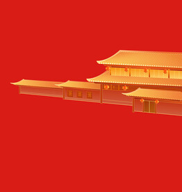 手绘古典建筑