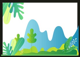 手绘自然风景 