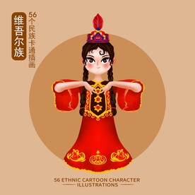 卡通维吾尔族