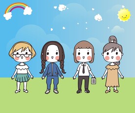 矢量小朋友