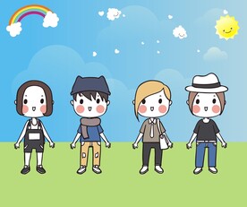 矢量小朋友