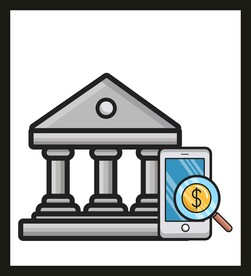 手绘金融货币 
