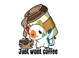 卡通咖啡杯