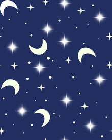 数码印花   手绘  星空