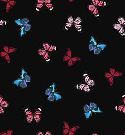 蝴蝶印花  数码 红色蝴蝶