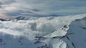 大山雪景