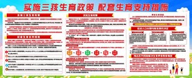 实施三孩生育宣传栏