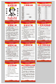  建筑工地施工制度牌工地十牌