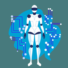 科技 抽象插画 商务  vr 