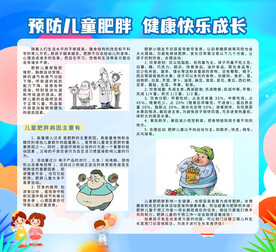 儿童健康展板