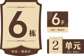楼栋牌 单元牌 楼层牌
