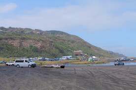 新西兰海滩休闲风景