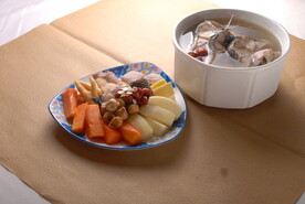 鸡炖鱼汤 食材 