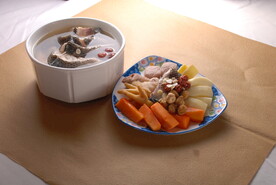 鸡炖鱼汤 食材 